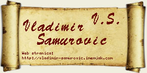 Vladimir Samurović vizit kartica